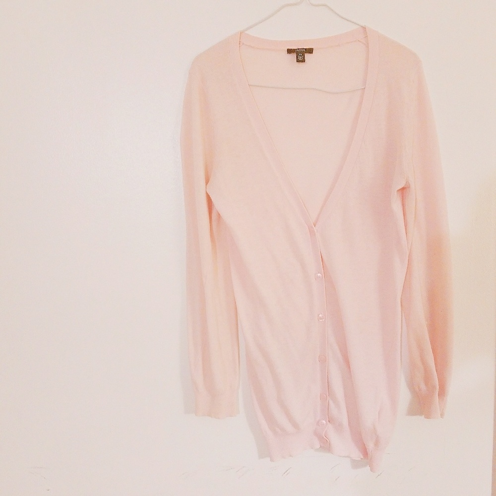 Pale Baby Pink Cardigan Sweater